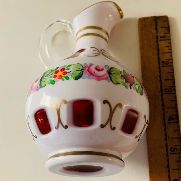 Bohemia Art Glass Czech Cased Glass 6” - Picture 5 of 11